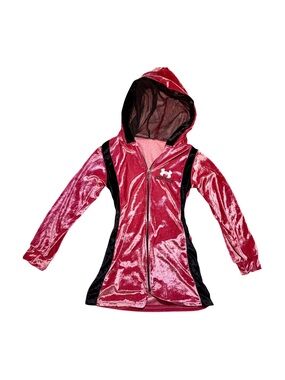 Under Armour Pink Velvet Zip Hoodie